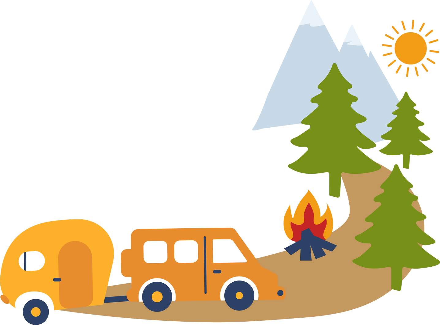 Camper Van and trailer